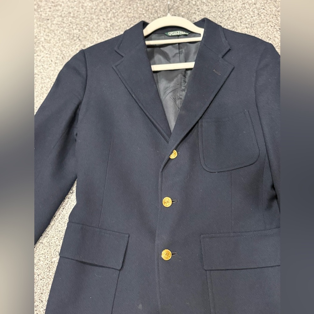Polo Ralph Lauren navy wool blazer